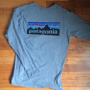 Patagonia p-6 logo long sleeve shirt
